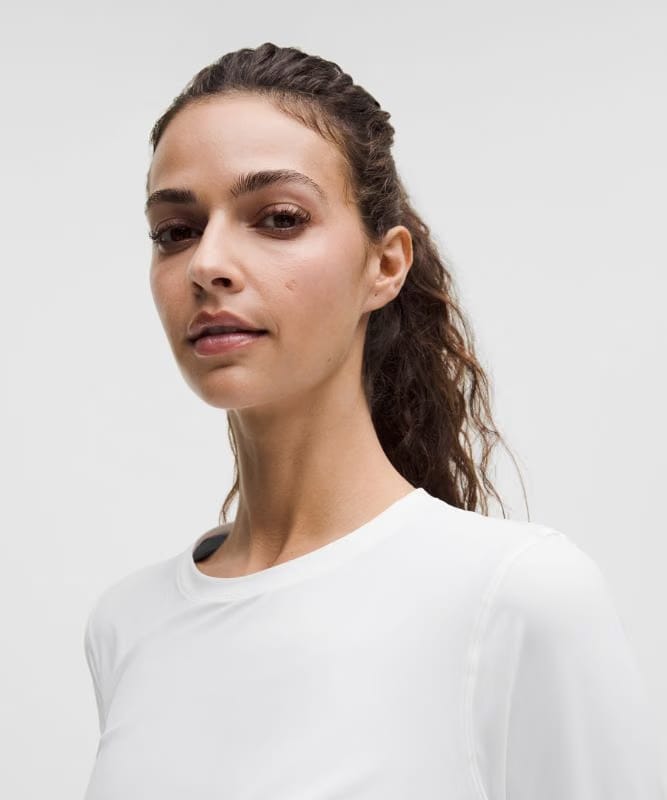 lululemon UV-Protective Side Ruched Running Long Sleeve - White