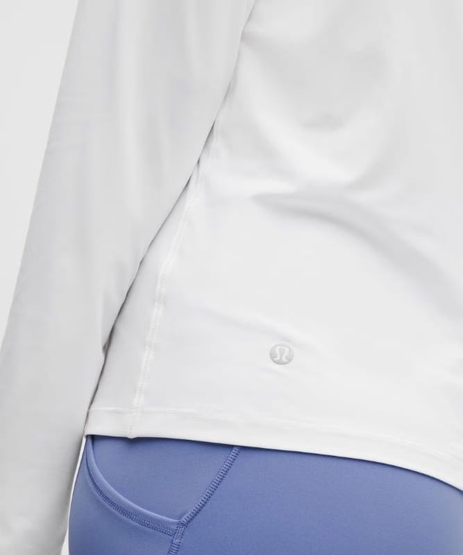 lululemon UV-Protective Side Ruched Running Long Sleeve - White
