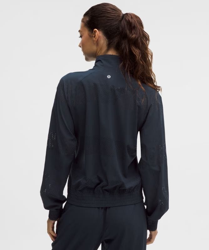 lululemon Adapted State Track Jacket *Perforated Stripe - True Navy