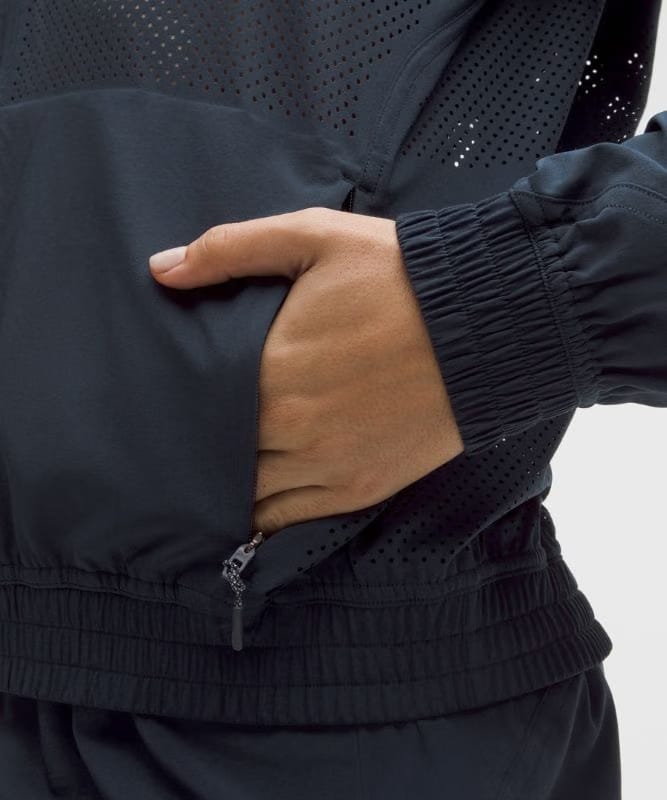 lululemon Adapted State Track Jacket *Perforated Stripe - True Navy