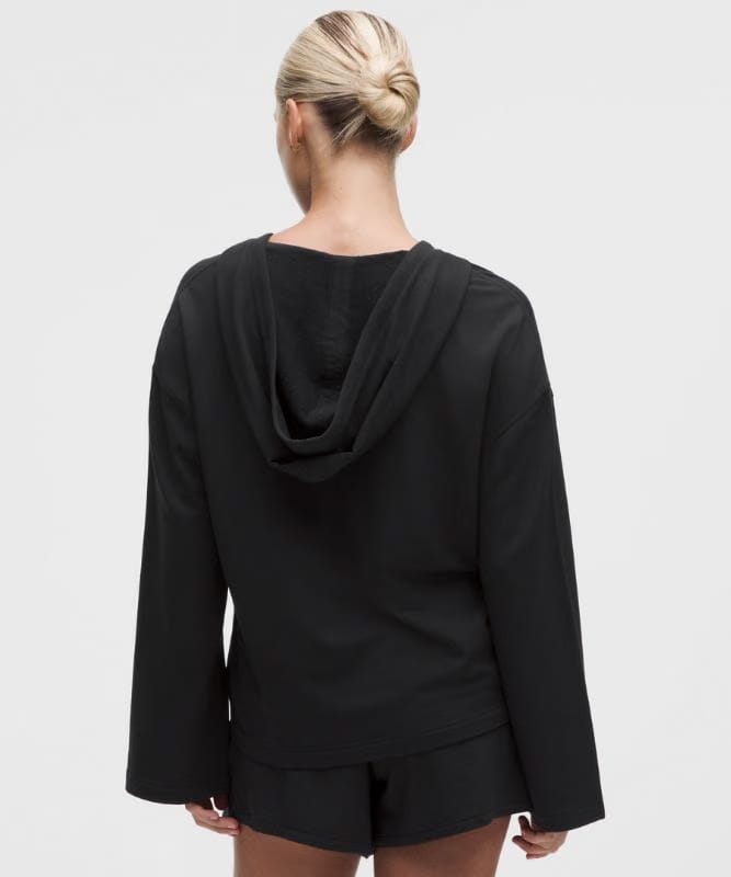 lululemon BeCalm V-Neck Hoodie *Updated Fabric - Black