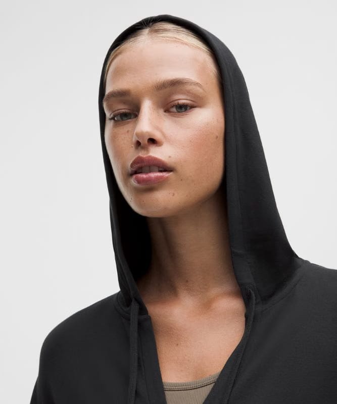 lululemon BeCalm V-Neck Hoodie *Updated Fabric - Black