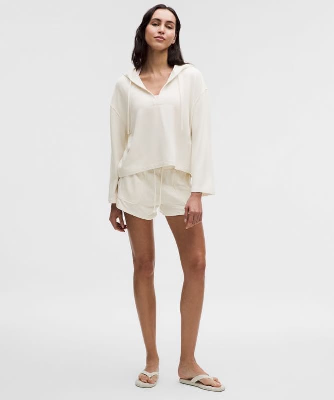 lululemon BeCalm V-Neck Hoodie *Updated Fabric - Light Ivory