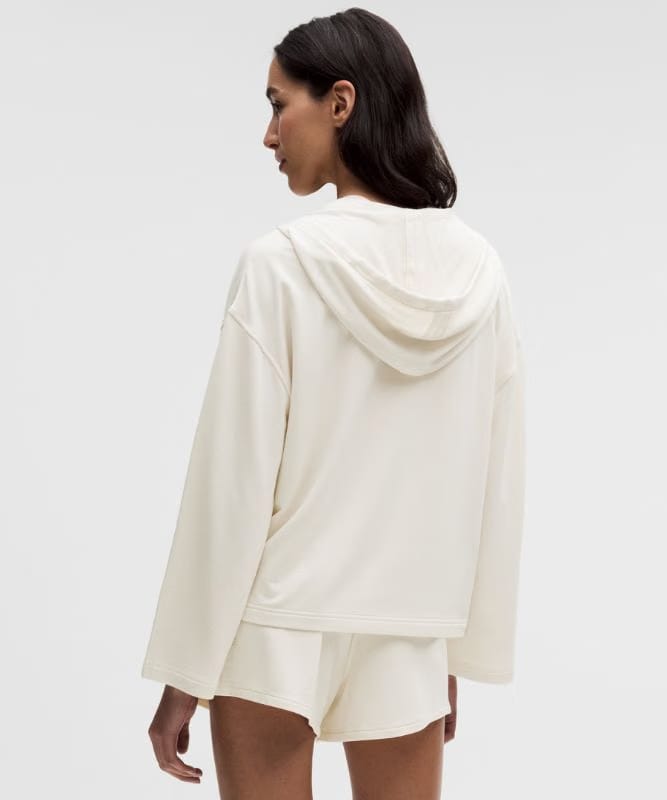 lululemon BeCalm V-Neck Hoodie *Updated Fabric - Light Ivory