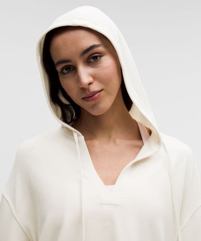 lululemon BeCalm V-Neck Hoodie *Updated Fabric - Light Ivory