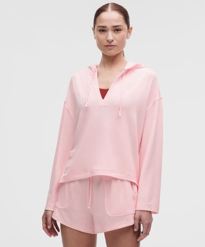 lululemon BeCalm V-Neck Hoodie *Updated Fabric - Pink Pearl
