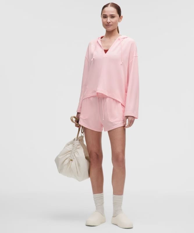 lululemon BeCalm V-Neck Hoodie *Updated Fabric - Pink Pearl