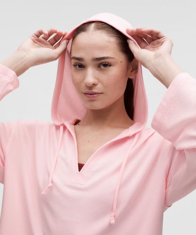 lululemon BeCalm V-Neck Hoodie *Updated Fabric - Pink Pearl