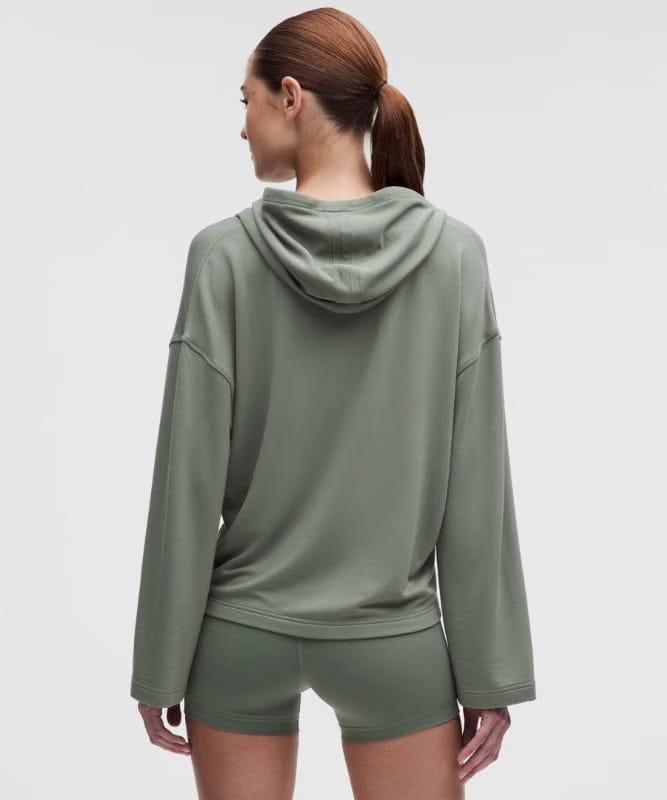 lululemon BeCalm V-Neck Hoodie *Updated Fabric - Willow Leaf