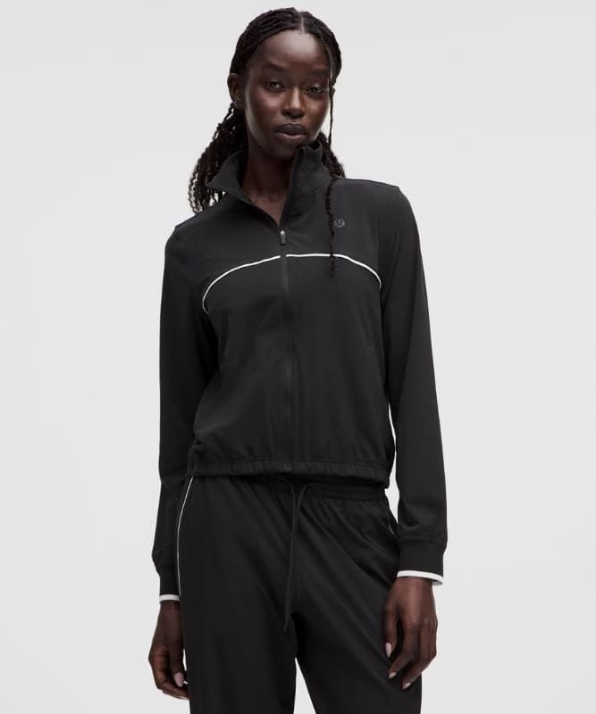 lululemon Court Rival Tennis Track Jacket - Black/White