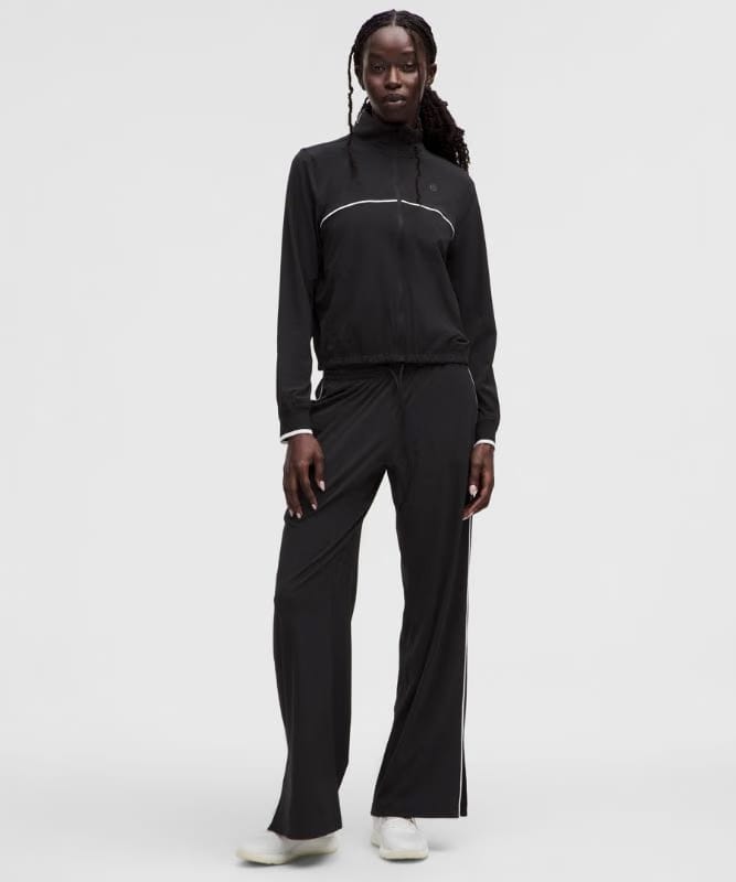 lululemon Court Rival Tennis Track Jacket - Black/White