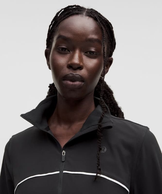 lululemon Court Rival Tennis Track Jacket - Black/White