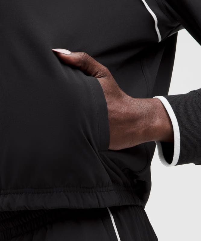 lululemon Court Rival Tennis Track Jacket - Black/White