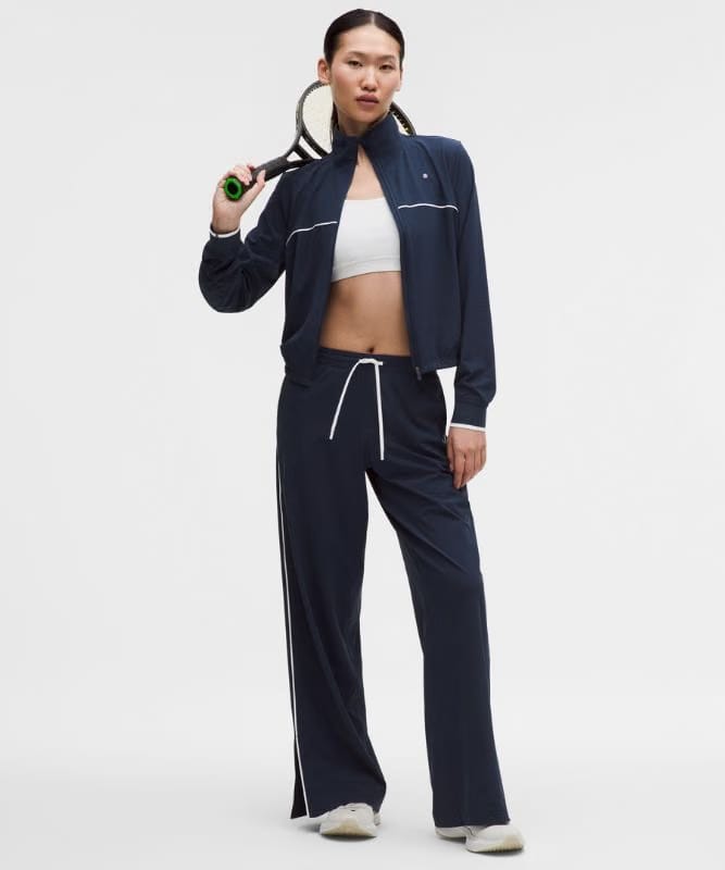 lululemon Court Rival Tennis Track Jacket - Club Blue/White