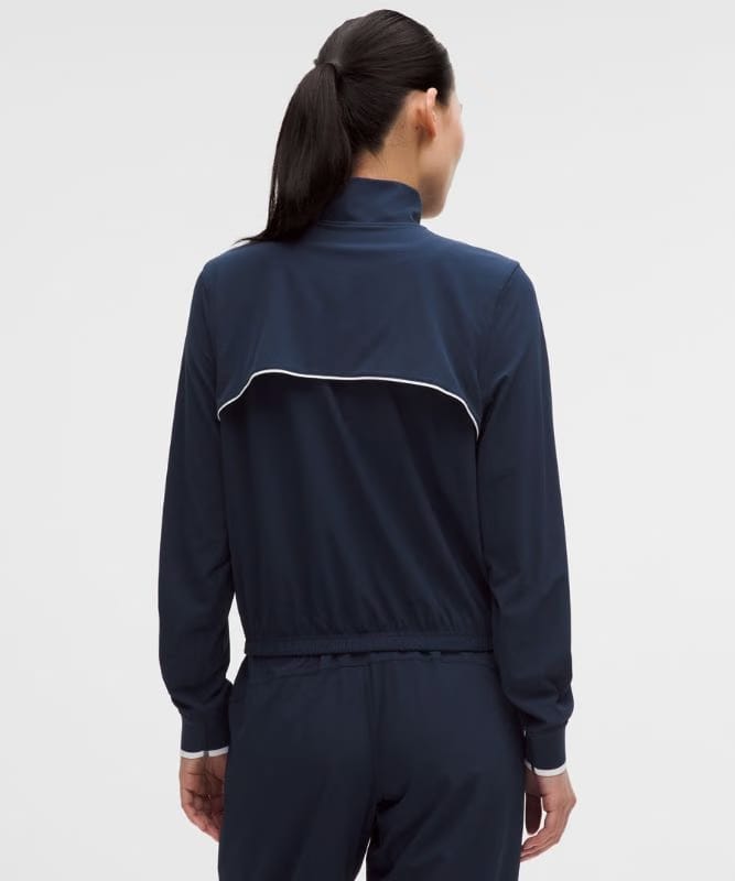 lululemon Court Rival Tennis Track Jacket - Club Blue/White