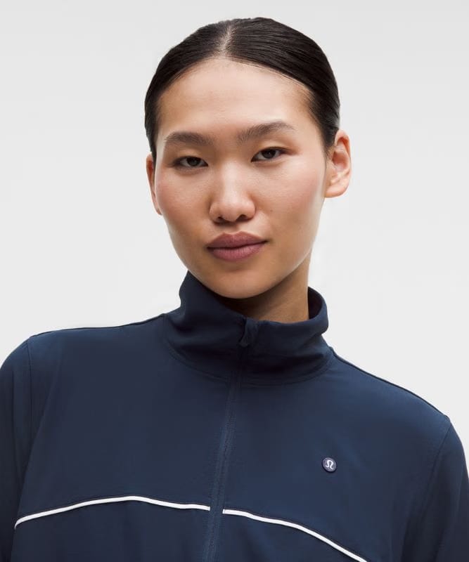 lululemon Court Rival Tennis Track Jacket - Club Blue/White