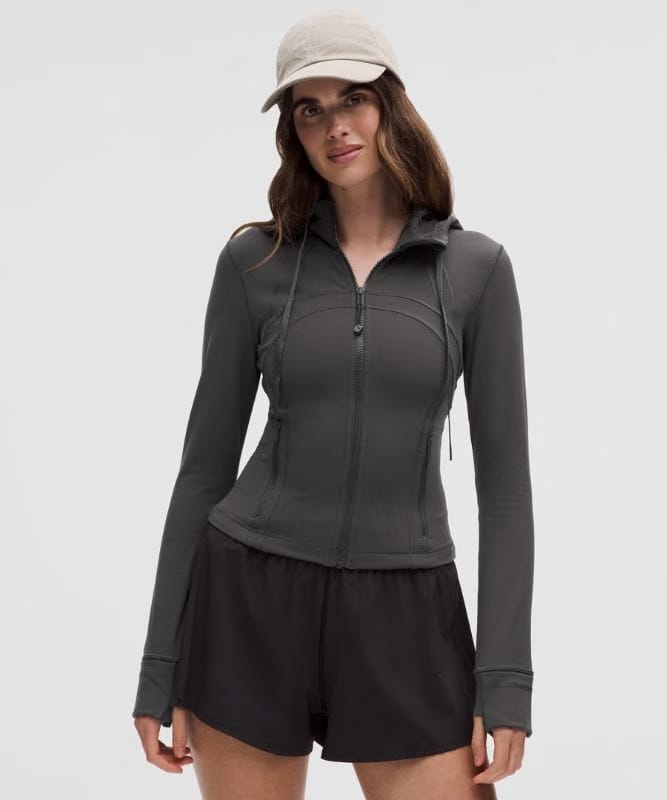 lululemon Define Cropped Hooded Jacket *Nulu - Graphite Grey