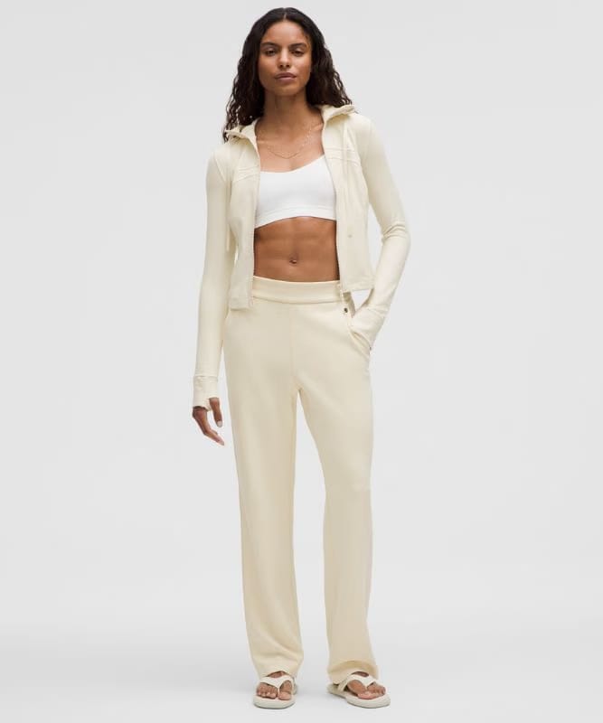 lululemon Define Cropped Hooded Jacket *Nulu - Light Ivory