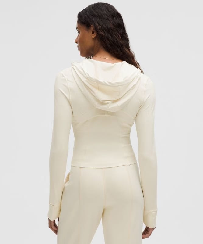 lululemon Define Cropped Hooded Jacket *Nulu - Light Ivory