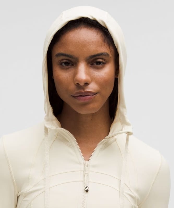 lululemon Define Cropped Hooded Jacket *Nulu - Light Ivory