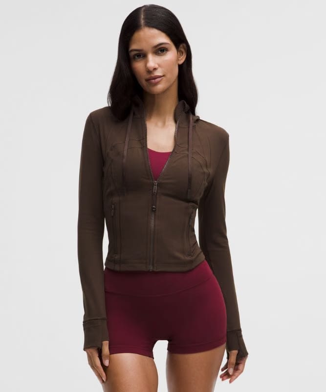 lululemon Define Cropped Hooded Jacket *Nulu - Walnut Crunch