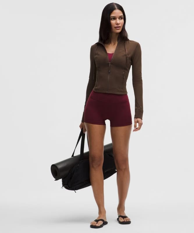lululemon Define Cropped Hooded Jacket *Nulu - Walnut Crunch