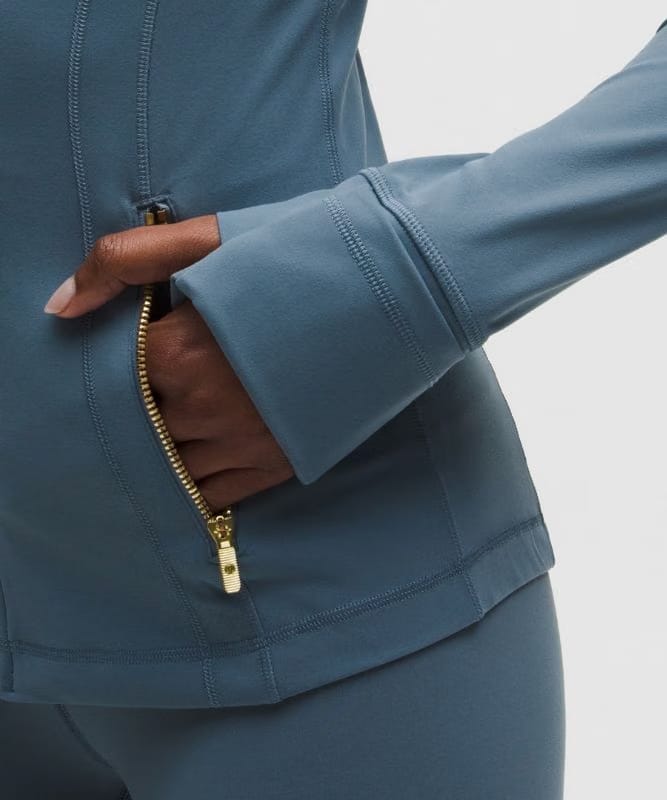 lululemon Define Jacket *Nulu - Steel Blue/Gold/Gold