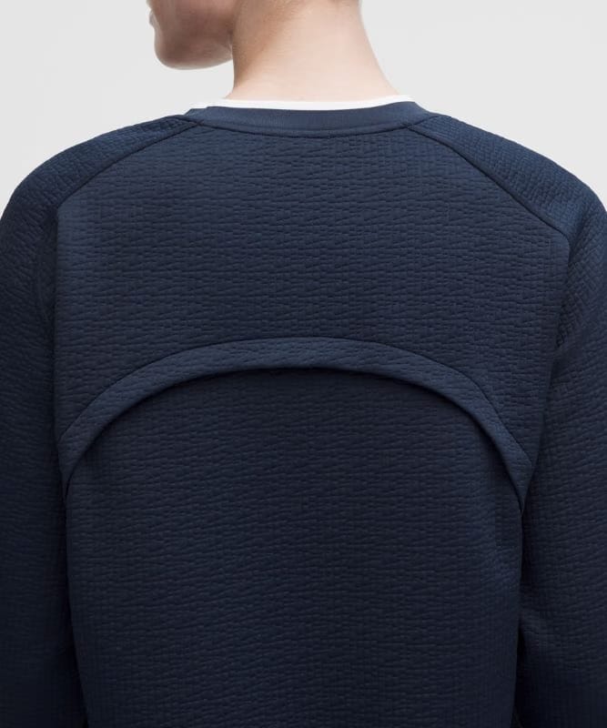 lululemon Jacquard High-Low Golf Pullover - Club Blue/White