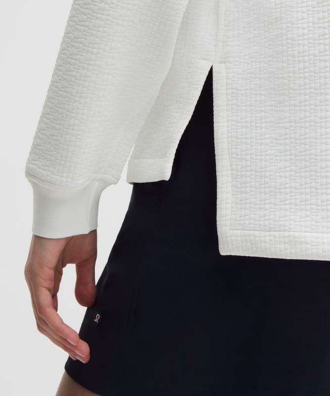 lululemon Jacquard High-Low Golf Pullover - Club Blue/White