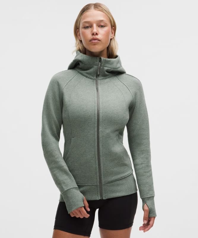 lululemon Scuba Full-Zip Hoodie - Heathered Willow Leaf