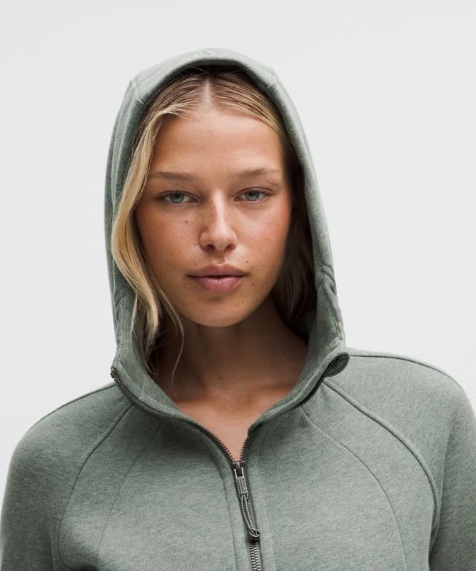 lululemon Scuba Full-Zip Hoodie - Heathered Willow Leaf