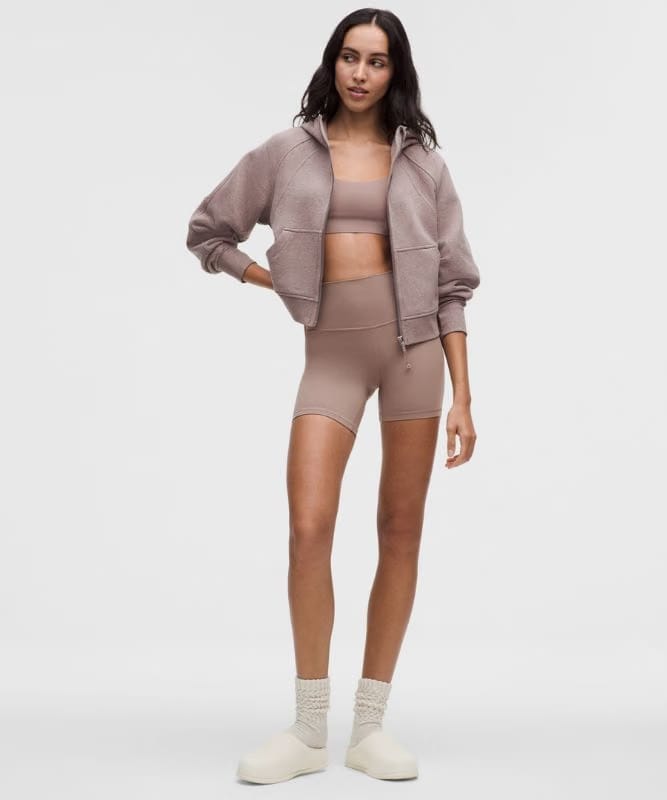 lululemon Scuba Oversized Full-Zip Hoodie - HEATHERED ASHEN ROSE