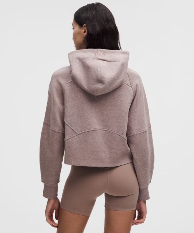 lululemon Scuba Oversized Full-Zip Hoodie - HEATHERED ASHEN ROSE