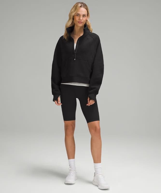 lululemon Scuba Oversized Funnel-Neck Half Zip - Black