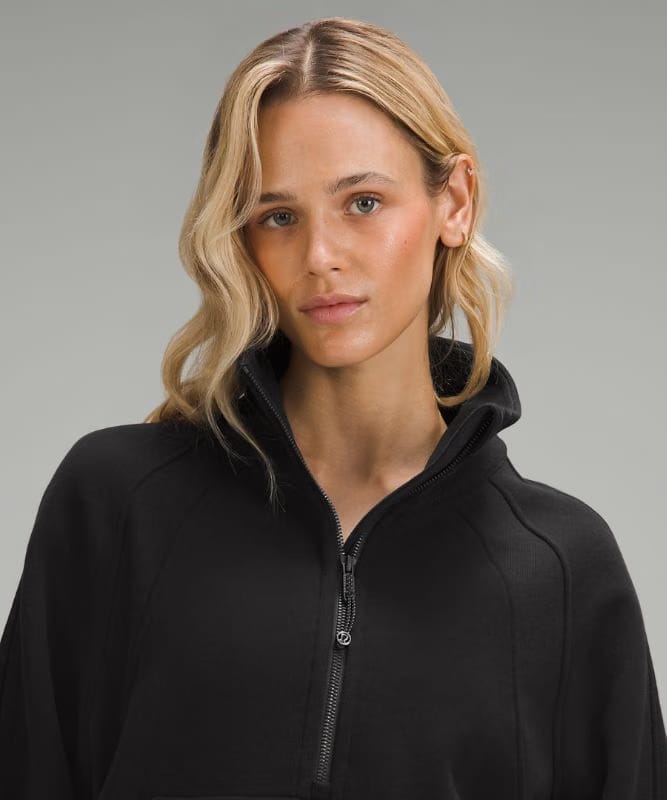 lululemon Scuba Oversized Funnel-Neck Half Zip - Black