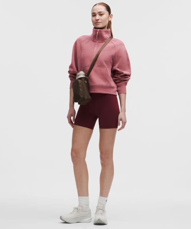 lululemon Scuba Oversized Funnel-Neck Half Zip - Dusk/Rose Gold