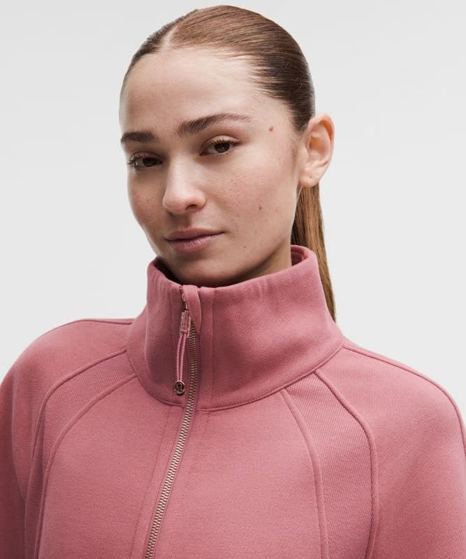 lululemon Scuba Oversized Funnel-Neck Half Zip - Dusk/Rose Gold