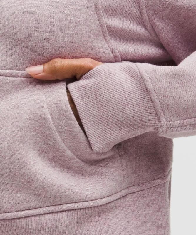 lululemon Scuba Oversized Funnel-Neck Half Zip - Heathered Porcelain Pink