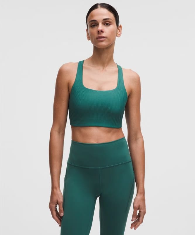 lululemon All-Time Hero Ribbed Sports Bra *Medium Support, B/C Cup - Deep Marina