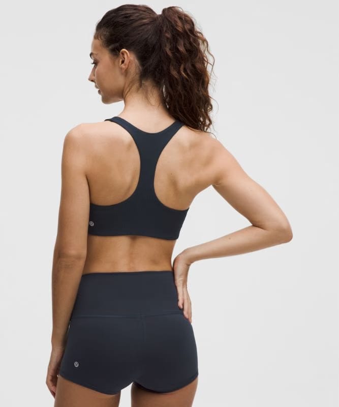 lululemon All-Time Hero Ribbed Sports Bra *Medium Support, B/C Cup - True Navy
