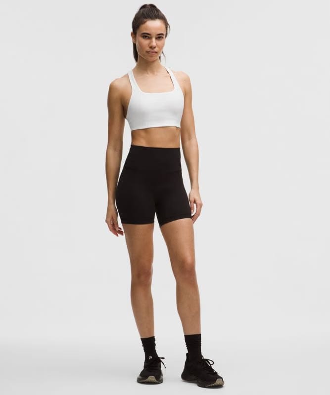 lululemon All-Time Hero Ribbed Sports Bra *Medium Support, B/C Cup - White
