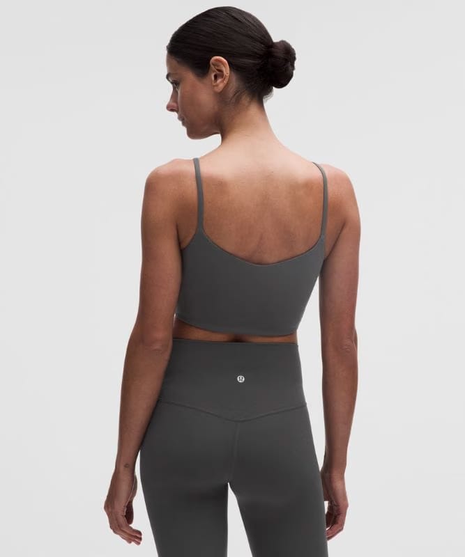lululemon Bend This Cami Spaghetti-Strap Bra *Light Support, A–C Cups - Graphite Grey