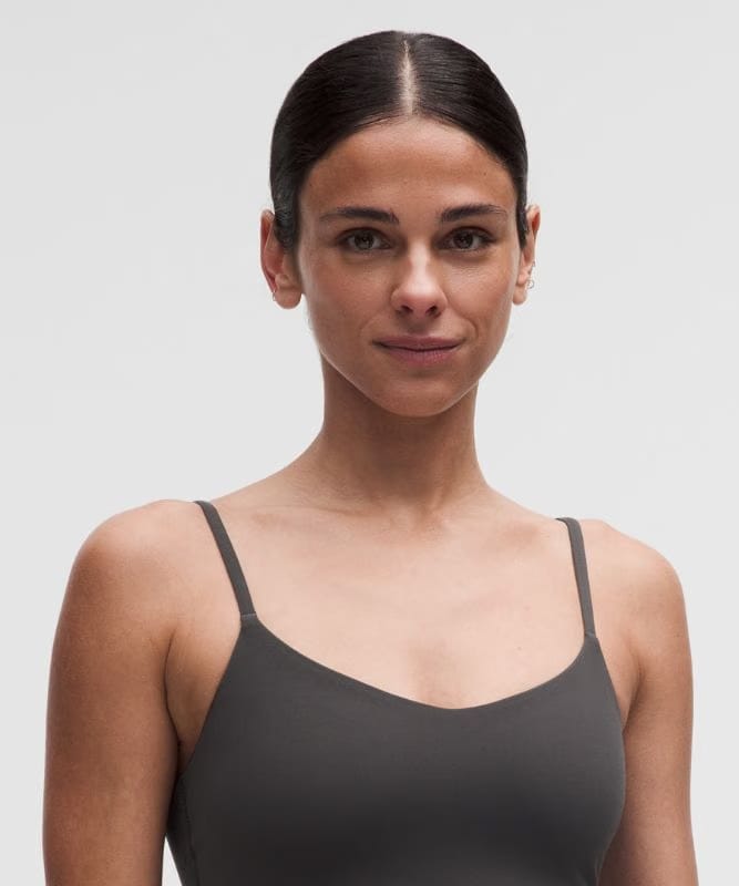 lululemon Bend This Cami Spaghetti-Strap Bra *Light Support, A–C Cups - Graphite Grey