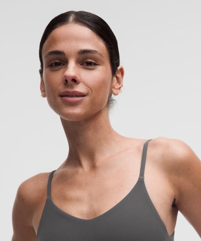 lululemon Bend This Cami Spaghetti-Strap Bra *Light Support, A–C Cups - Graphite Grey