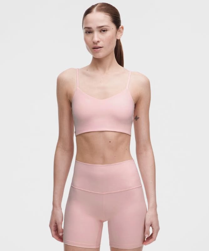 lululemon Bend This Cami Spaghetti-Strap Bra *Light Support, A–C Cups - Pink Pearl