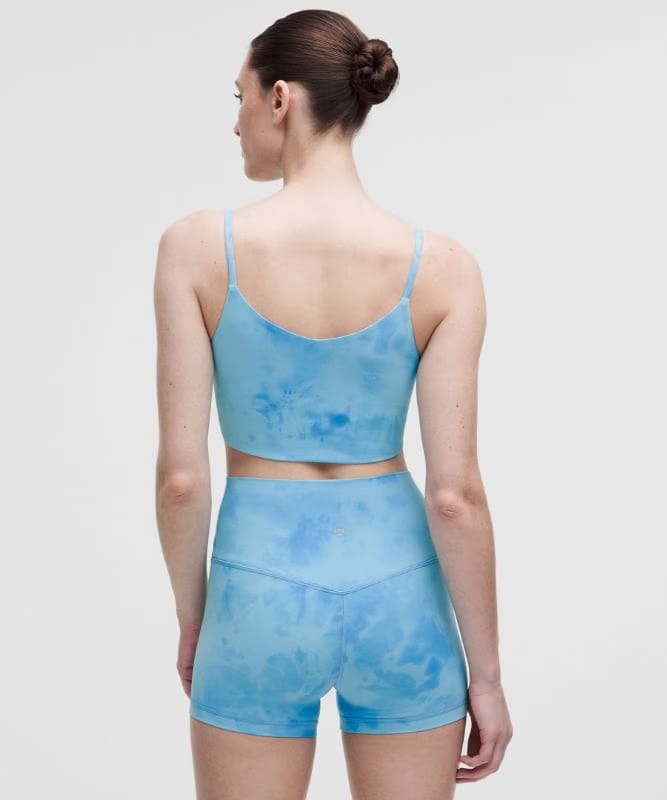 lululemon Bend This Cami Spaghetti-Strap Bra *Light Support, A–C Cups - Smoothie Wash Blueberry Multi