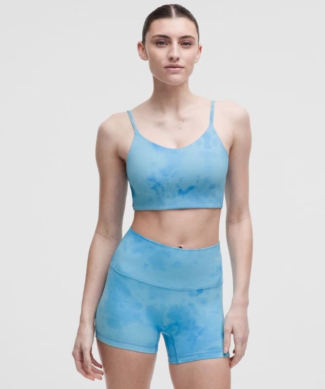 lululemon Bend This Cami Spaghetti-Strap Bra *Light Support, A–C Cups - Smoothie Wash Blueberry Multi
