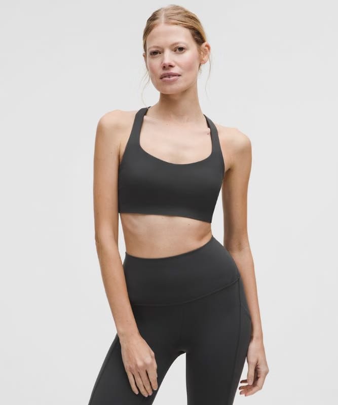 lululemon FlexyFlex Strappy Yoga Bra *Light Support, A-C Cups - Graphite Grey