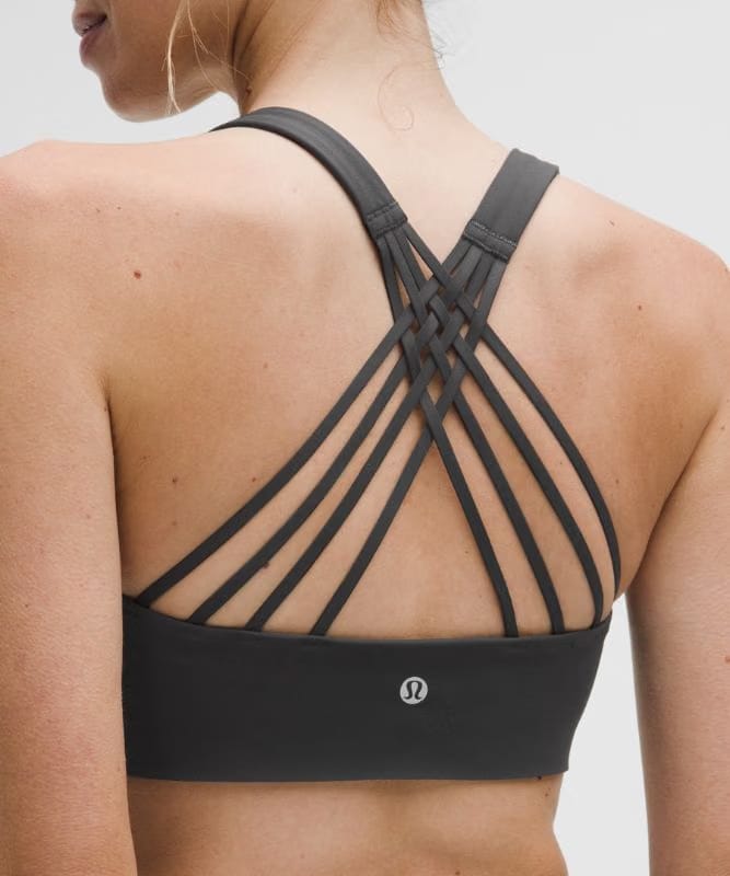 lululemon FlexyFlex Strappy Yoga Bra *Light Support, A-C Cups - Graphite Grey