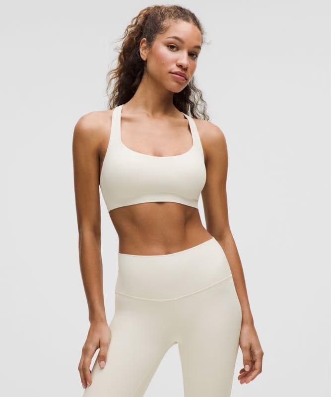 lululemon FlexyFlex Strappy Yoga Bra *Light Support, A-C Cups - Light Ivory